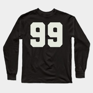 99 Number Word Ninety Nine Long Sleeve T-Shirt